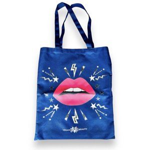 KVD Kat Von D  Ana Strumpf Blue Canvas Tote Bag Vegan Beauty Ulta Exclusive